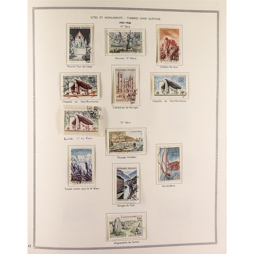 413 - FRANCE 1853-1983 USED COLLECTION in a printed 