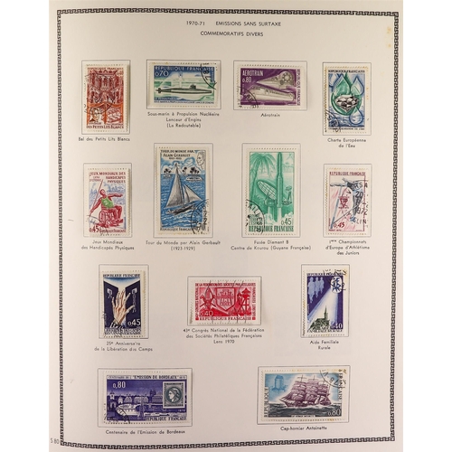 413 - FRANCE 1853-1983 USED COLLECTION in a printed 