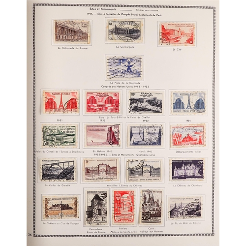 413 - FRANCE 1853-1983 USED COLLECTION in a printed 