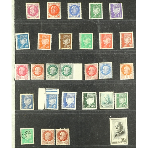 418 - FRANCE 1931-44 NEVER HINGED MINT COLLECTION incl. 1931 1.50f Sinking Fund, 1932-33 & 1937-39 Peace s... 