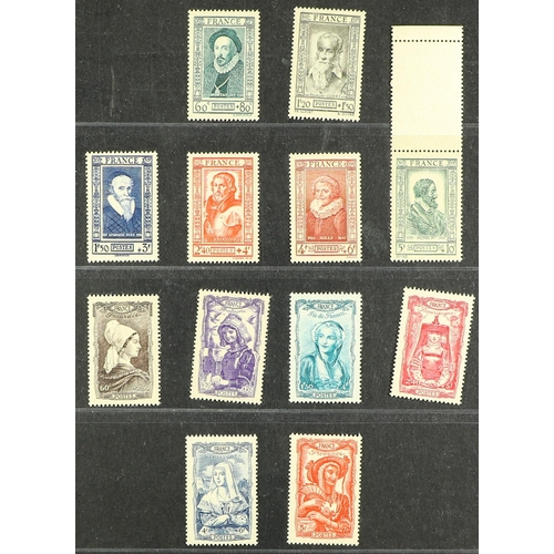 418 - FRANCE 1931-44 NEVER HINGED MINT COLLECTION incl. 1931 1.50f Sinking Fund, 1932-33 & 1937-39 Peace s... 