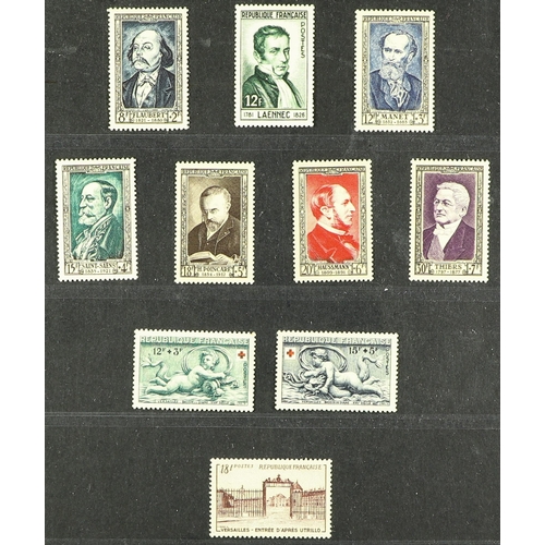 421 - FRANCE 1945-59 NEVER HINGED MINT COLLECTION seems to be COMPLETE incl. 1945-47 Marianne set, 1948 Ce... 