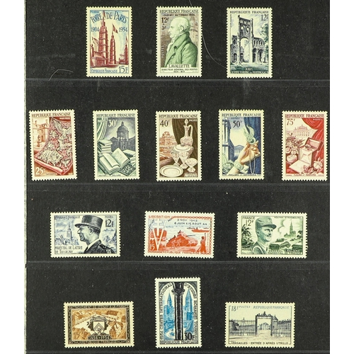 421 - FRANCE 1945-59 NEVER HINGED MINT COLLECTION seems to be COMPLETE incl. 1945-47 Marianne set, 1948 Ce... 