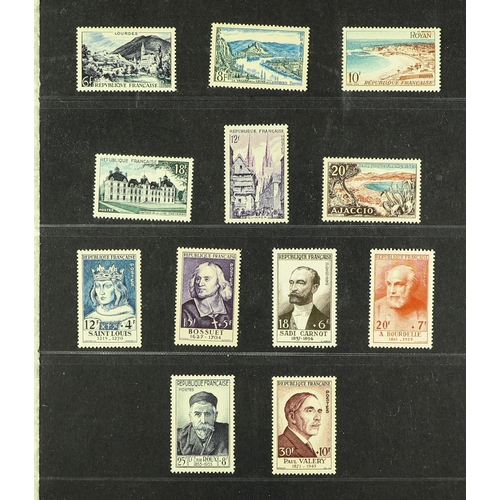 421 - FRANCE 1945-59 NEVER HINGED MINT COLLECTION seems to be COMPLETE incl. 1945-47 Marianne set, 1948 Ce... 