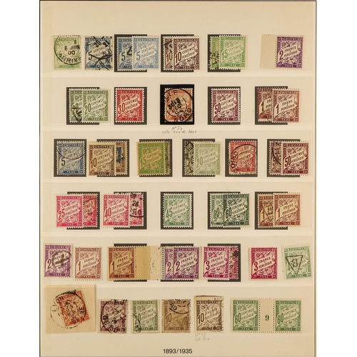 426 - FRANCE POSTAGE DUE 1859-1982 mint (Incl. NHM) and used collection with shades, blocks, varieties, mi... 