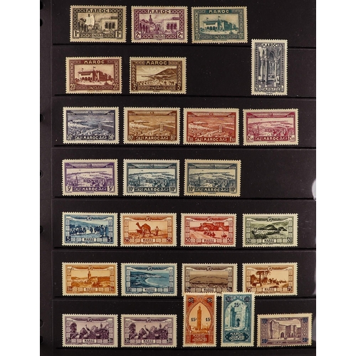 434 - FRENCH COLONIES FRENCH MOROCCO 1891-1958 mint (some nhm) collection incl. 1891-1900 Peace & Commerce... 