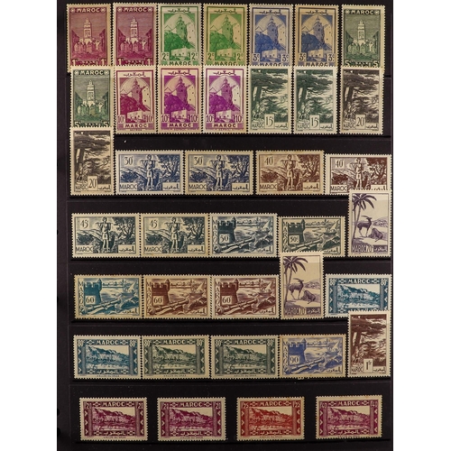 434 - FRENCH COLONIES FRENCH MOROCCO 1891-1958 mint (some nhm) collection incl. 1891-1900 Peace & Commerce... 