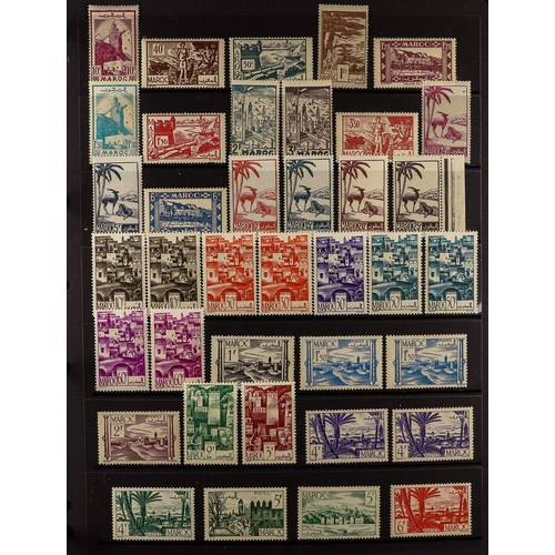 434 - FRENCH COLONIES FRENCH MOROCCO 1891-1958 mint (some nhm) collection incl. 1891-1900 Peace & Commerce... 