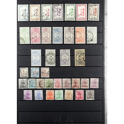 435 - FRENCH COLONIES FRENCH PO's IN MOROCCO 1891-1960 used collection in an album, incl. 1891-1900 Peace ... 