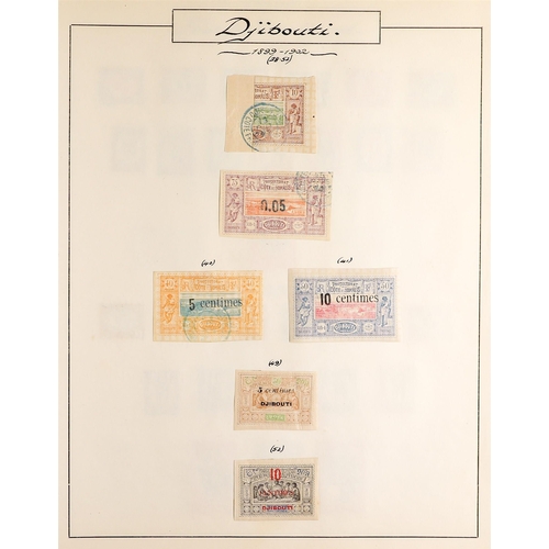 436 - FRENCH COLONIES FRENCH SOMALI COAST 1892-1943 mint & used collection incl. OBOCK 1892 handstamps (x3... 