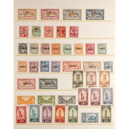 441 - FRENCH COLONIES MOROCCO 1891-1934 a miont or occasionally unused collection incl. 1891-1900 strong r... 