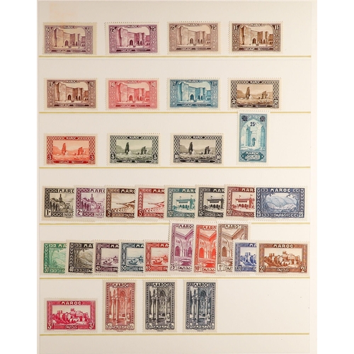 441 - FRENCH COLONIES MOROCCO 1891-1934 a miont or occasionally unused collection incl. 1891-1900 strong r... 