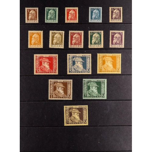 461 - GERMAN STATES BAVARIA 1849-1920 mint and used collection incl. 1850-58 all values to 12k (2) used; 1... 