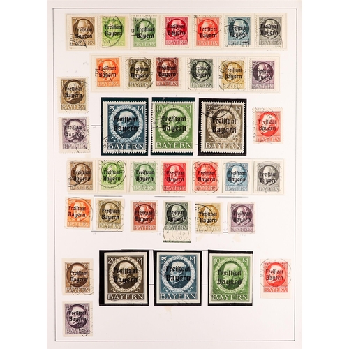 461 - GERMAN STATES BAVARIA 1849-1920 mint and used collection incl. 1850-58 all values to 12k (2) used; 1... 