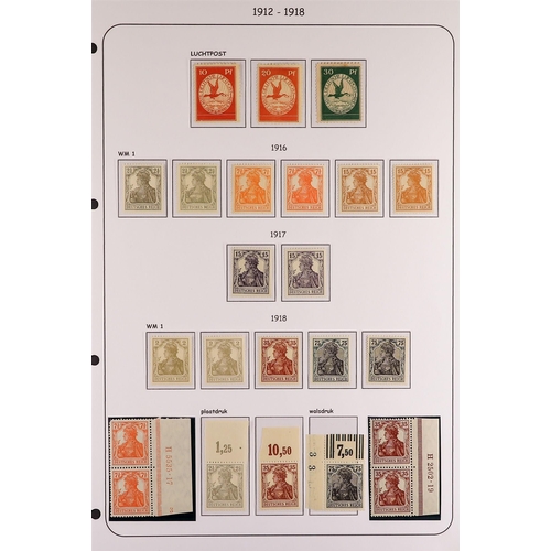 469 - GERMANY 1902-1919 MINT & NEVER HINGED MINT RANGES with values to 5m, Airs & some marginal examples b... 