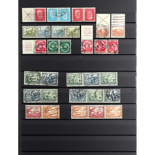 470 - GERMANY 1918-41 BOOKLET STAMP COMBINATIONS a used collection, incl. Germania issues, mostly vertical... 