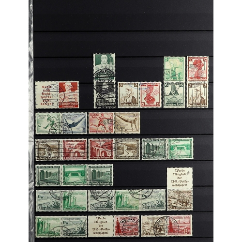 470 - GERMANY 1918-41 BOOKLET STAMP COMBINATIONS a used collection, incl. Germania issues, mostly vertical... 