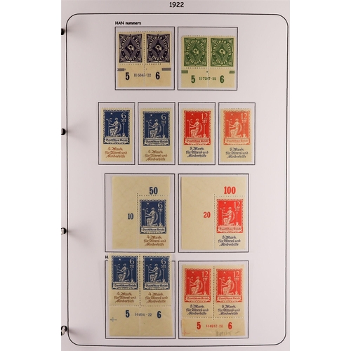 474 - GERMANY 1919-33 WEIMAR REPUBLIC MINT COLLECTION incl. many 