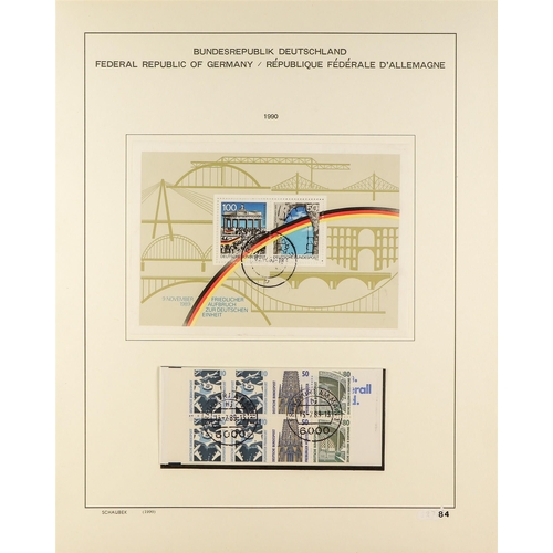 480 - GERMANY 1990-2018 USED COLLECTION a virtually complete run of definitive and commemorative sets and ... 