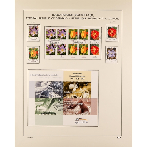 480 - GERMANY 1990-2018 USED COLLECTION a virtually complete run of definitive and commemorative sets and ... 