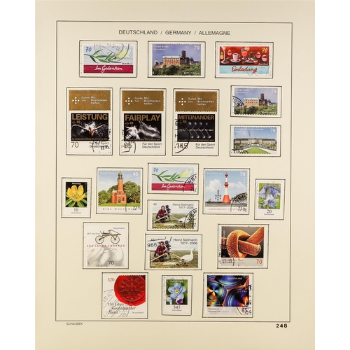 480 - GERMANY 1990-2018 USED COLLECTION a virtually complete run of definitive and commemorative sets and ... 