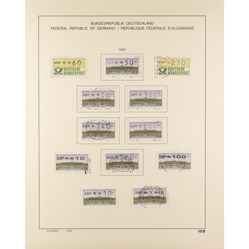 480 - GERMANY 1990-2018 USED COLLECTION a virtually complete run of definitive and commemorative sets and ... 