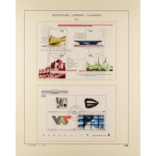 480 - GERMANY 1990-2018 USED COLLECTION a virtually complete run of definitive and commemorative sets and ... 