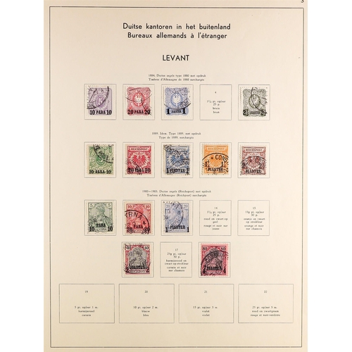 483 - GERMANY POST OFFICES IN LEVANT 1884-1913 a used collection incl. PO's in Turkey 1884 range to 2½pi o... 