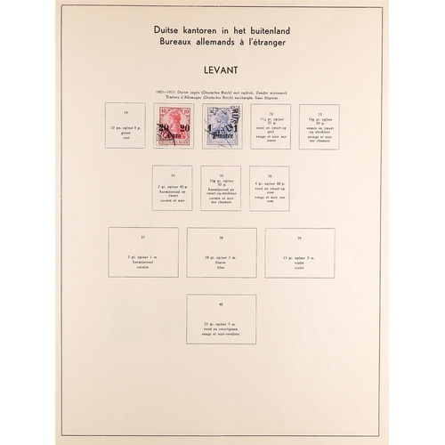 483 - GERMANY POST OFFICES IN LEVANT 1884-1913 a used collection incl. PO's in Turkey 1884 range to 2½pi o... 