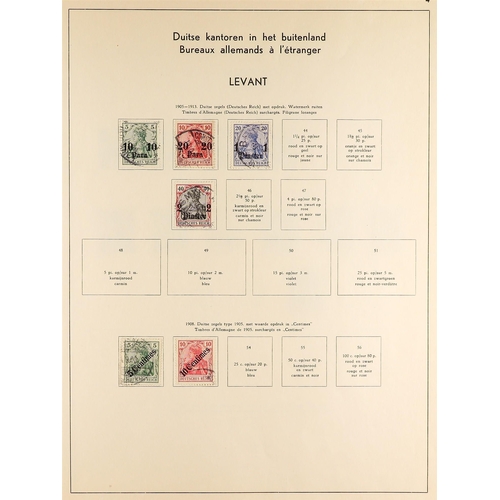 483 - GERMANY POST OFFICES IN LEVANT 1884-1913 a used collection incl. PO's in Turkey 1884 range to 2½pi o... 