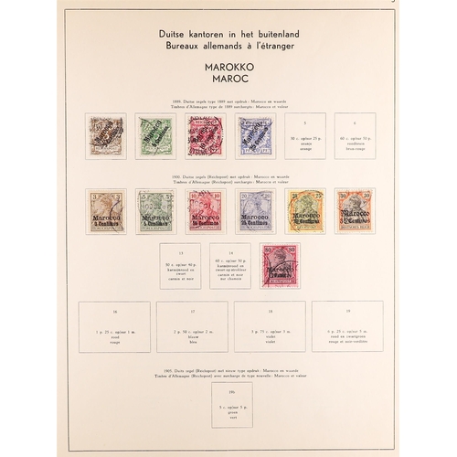 483 - GERMANY POST OFFICES IN LEVANT 1884-1913 a used collection incl. PO's in Turkey 1884 range to 2½pi o... 