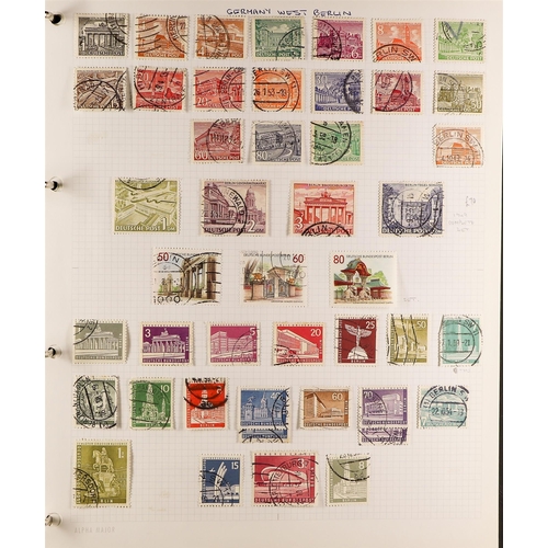 496 - GERMANY - BERLIN 1949-78 a most useful mint (much never hinged) and used collection in an album, S.T... 