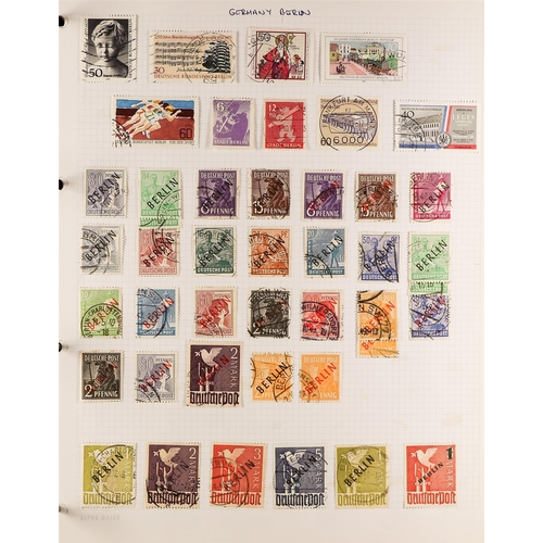 496 - GERMANY - BERLIN 1949-78 a most useful mint (much never hinged) and used collection in an album, S.T... 