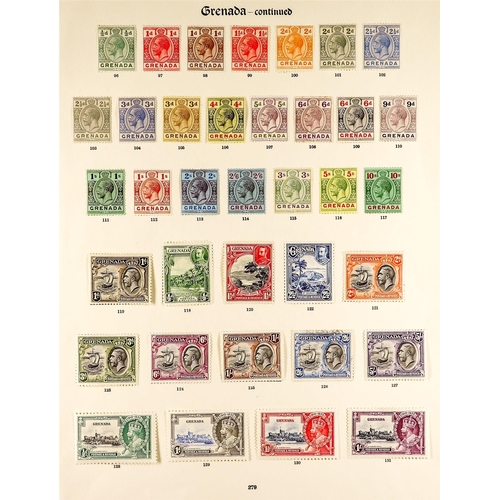 544 - GRENADA 1921-35 mint collection on old Imperial page, with 1921-31 set, 1934 set etc. (30+ stamps)