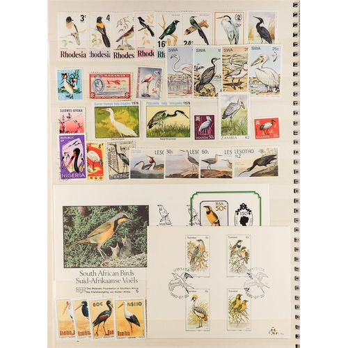 55 - COLLECTIONS & ACCUMULATIONS WORLD RANGES IN SEVEN STOCKBOOKS with clean mint (incl. never hinged) an... 