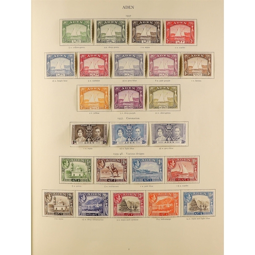 6 - COLLECTIONS & ACCUMULATIONS COMMONWEALTH KGVI MINT COLLECTION IN A CROWN ALBUM well filled incl. Ade... 