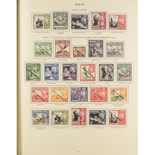 6 - COLLECTIONS & ACCUMULATIONS COMMONWEALTH KGVI MINT COLLECTION IN A CROWN ALBUM well filled incl. Ade... 