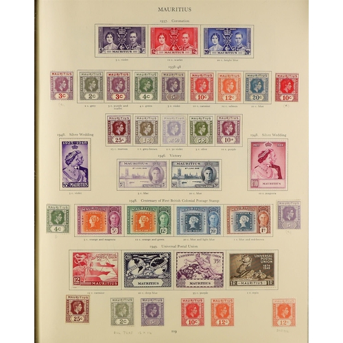 6 - COLLECTIONS & ACCUMULATIONS COMMONWEALTH KGVI MINT COLLECTION IN A CROWN ALBUM well filled incl. Ade... 