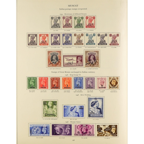 6 - COLLECTIONS & ACCUMULATIONS COMMONWEALTH KGVI MINT COLLECTION IN A CROWN ALBUM well filled incl. Ade... 