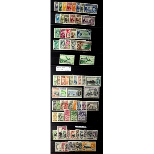 62 - COLLECTIONS & ACCUMULATIONS BRITISH COMMONWEALTH ranges on stockcards, largely mint definitive sets ... 