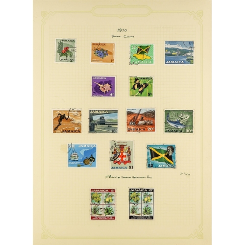 641 - JAMAICA 1962-2008 USED COLLECTION incl. 1962 Independence opt set, 1964-68 definitive set, 1969 deci... 