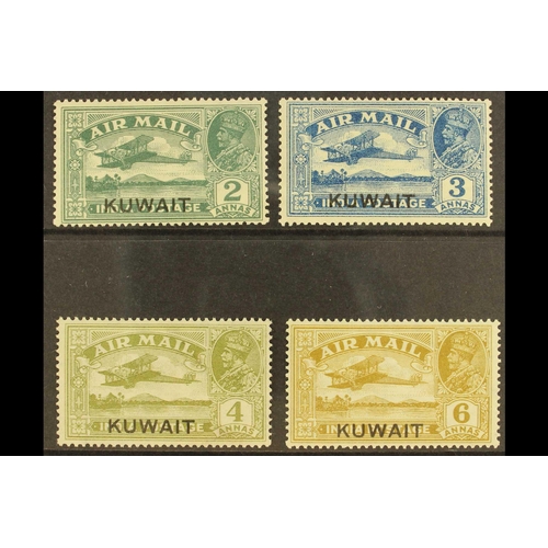 663 - KUWAIT 1933-34 Air overprints on India set, SG 31/34, fine mint. Cat. £180. (4)