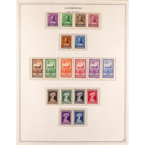 683 - LUXEMBOURG 1935-56 COLLECTION of mint or used incl. 1935, 1936, 1937, and 1938 Child Welfare sets mi... 