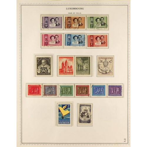 683 - LUXEMBOURG 1935-56 COLLECTION of mint or used incl. 1935, 1936, 1937, and 1938 Child Welfare sets mi... 