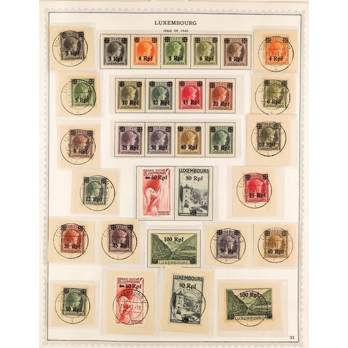 683 - LUXEMBOURG 1935-56 COLLECTION of mint or used incl. 1935, 1936, 1937, and 1938 Child Welfare sets mi... 