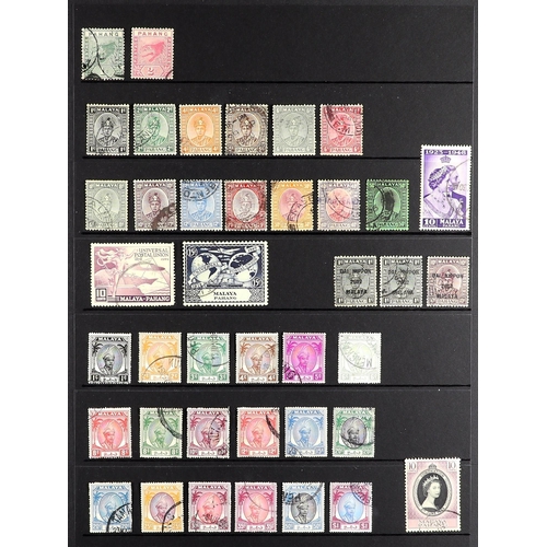 698 - MALAYA STATES PAHANG 1891-1996 used collection, incl. 1935-41 to 50c, 1950-56 most values to $1, 195... 