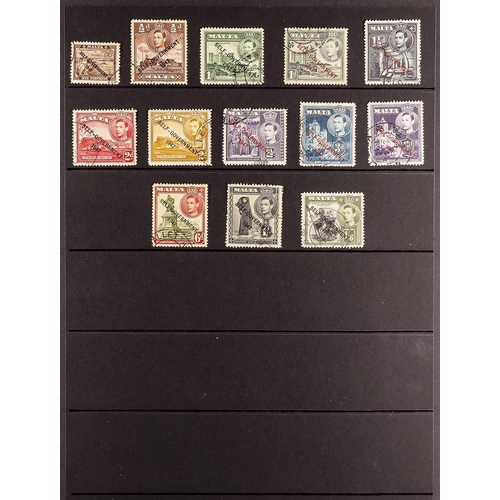 707 - MALTA 1903-53 USED COLLECTION incl. 1903 set, 1904-1914 set, 1914-21 part set to 2s (ex 3d), 1922-19... 