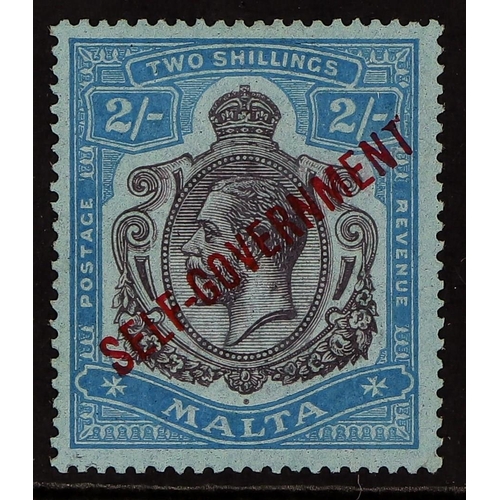 709 - MALTA 1922 2s purple & blue on blue 