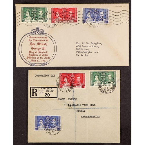 713 - MALTA 1937-1969 COVERS COLLECTION in an album, mostly illustrated First Day covers, the majority una... 