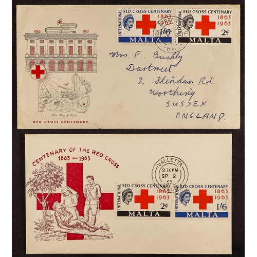 713 - MALTA 1937-1969 COVERS COLLECTION in an album, mostly illustrated First Day covers, the majority una... 